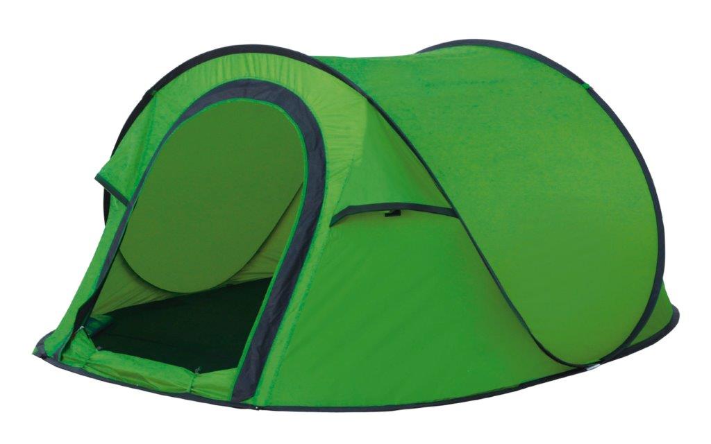 High Peak Vision 3 Einfachdach 3 Personen Pop Up Wurfzelt grün