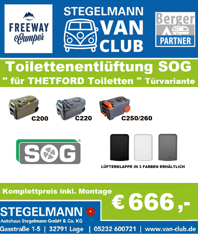 SOG Toilettenentlüftung inkl. Montage  C200, C220, C250 & C260