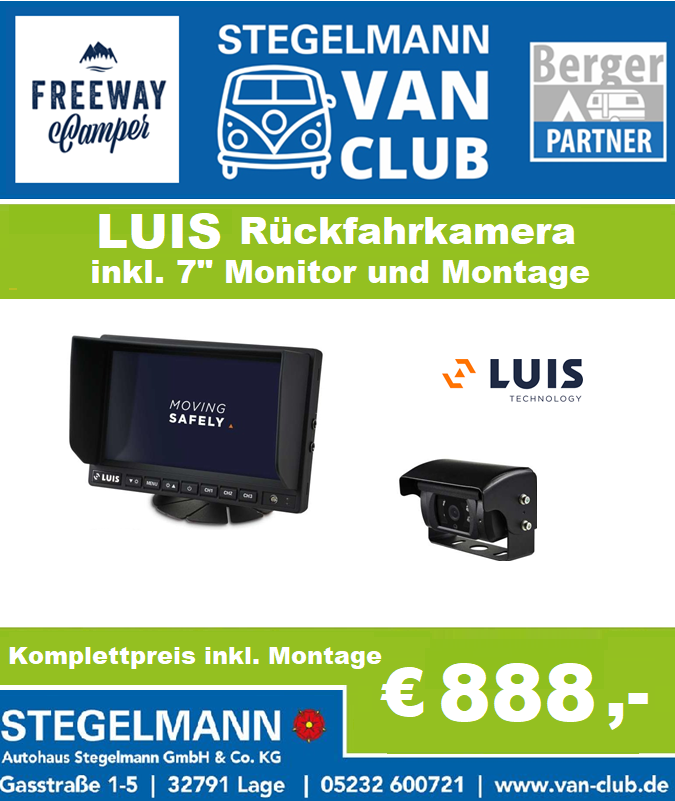 RÜCKFAHRKAMERA + 7" MONITOR & MONTAGE ZUM SCHNÄPPCHENPREIS